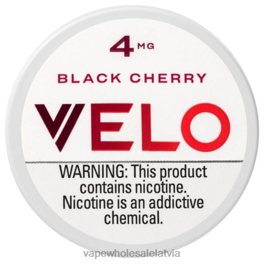 voom elektroniskā cigarete 2666237 melnais ķirsis VELO nikotīna maisiņš 4mg