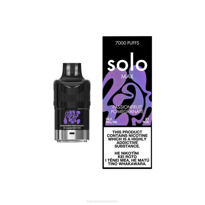 Electronic Cigarette Wholesale Price - Solo MAX pod pasifloru granātābols 4F0H89