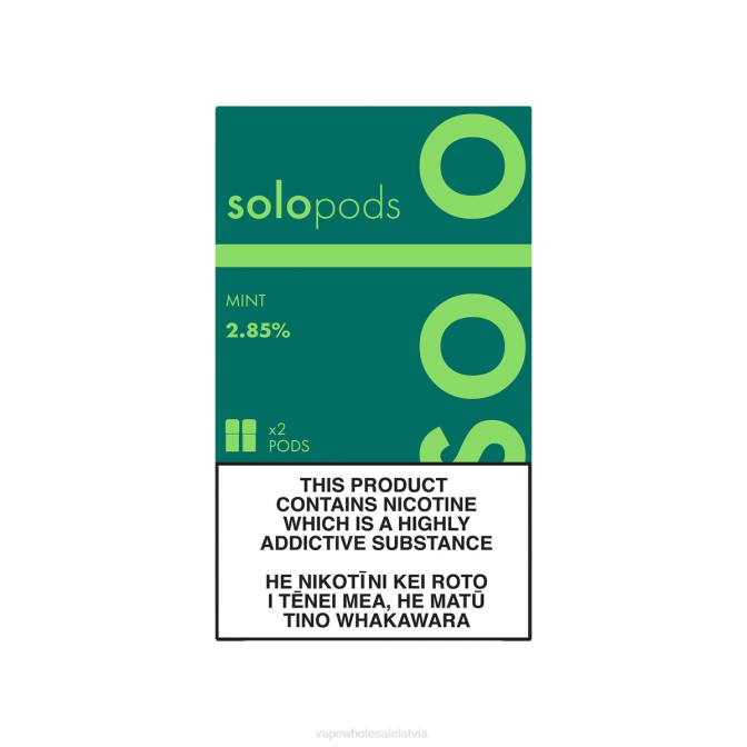 E Cigarette Wholesale - Solo nomaiņas pāksts 2 iepakojumā piparmētra 4F0H52