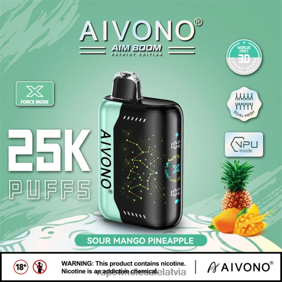 E Cigarette Wholesale - Aivono AIM BOOM 25 000 skābs mango ananāss VZTB6351