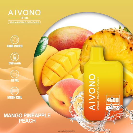 Electronic Cigarette Wholesale Price - Aivono AIM BOXX 4000 mango ananāsu persiks VZTB6219