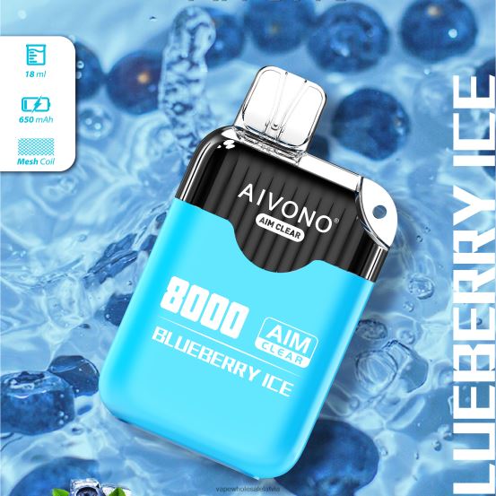 Electronic Cigarette Wholesale Price - Aivono AIM CLEAR 8000 melleņu ledus VZTB6206