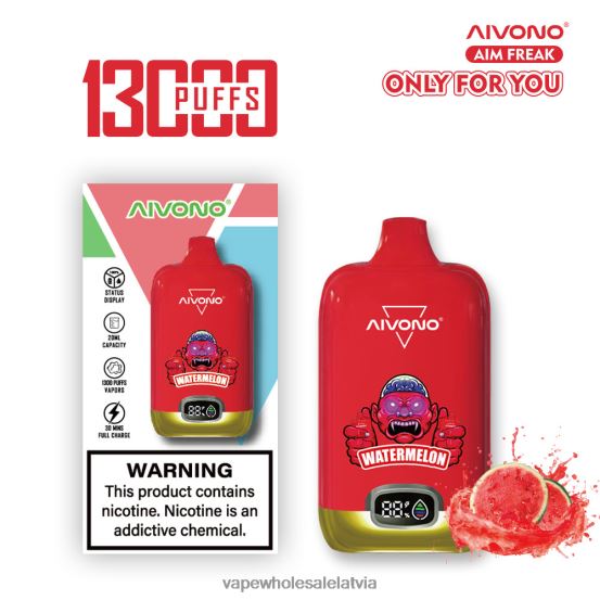 Electronic Cigarette Wholesale Supplier - Aivono AIM FREAK 13 000 arbūzs VZTB6244