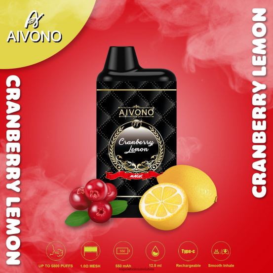 dzērveņu citrons