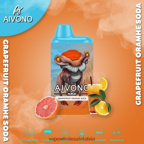 Electronic Cigarette Wholesale Supplier - Aivono AIM MAGIC 5800 mouth box cigarete greipfrūtu apelsīnu soda VZTB6101