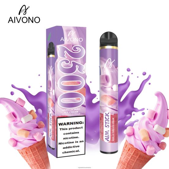 vaniļas taro saldējums