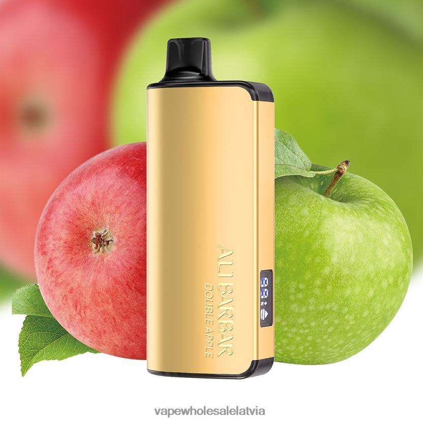 E Cigarette Wholesale - Alibarbar Ingot 9000 vienreizējās lietošanas vape dubultais ābols ZLD8PH28
