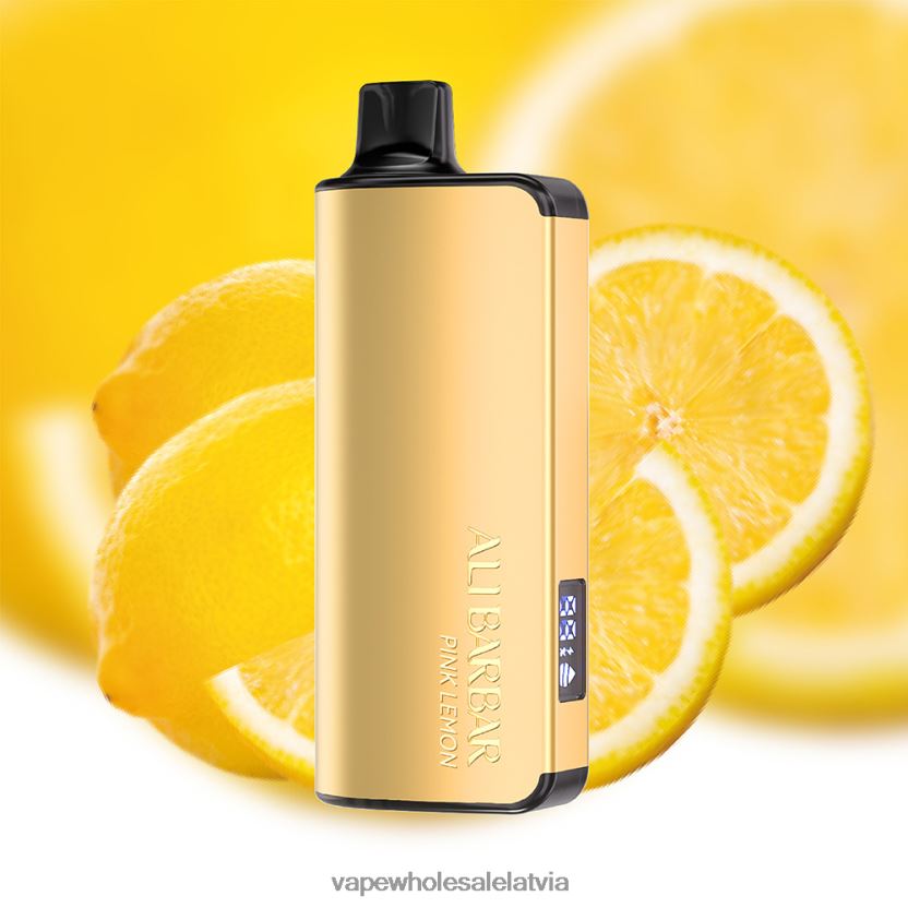 Electronic Cigarette Wholesale - Alibarbar Ingot 9000 vienreizējās lietošanas vape rozā citrona ZLD8PH23