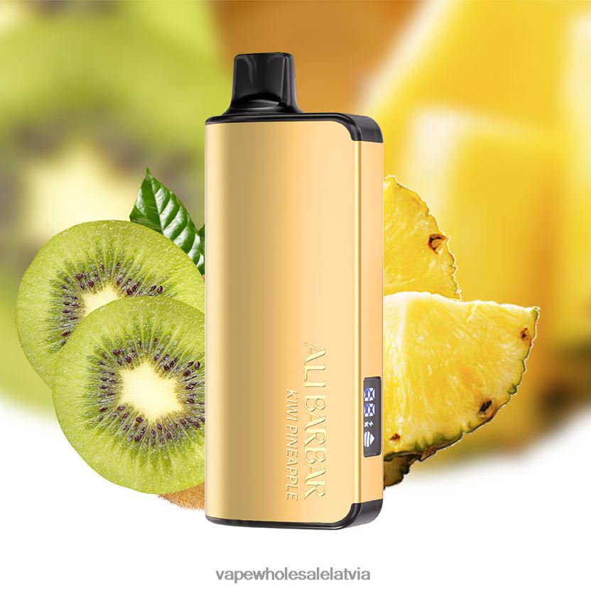 Vape Wholesale Latvia - Alibarbar Ingot 9000 vienreizējās lietošanas vape kivi ananāss ZLD8PH21