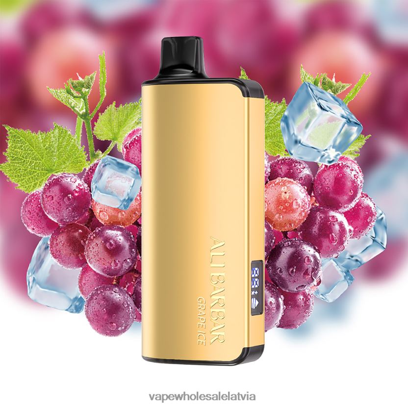 Vape Wholesale Supplier - Alibarbar Ingot 9000 vienreizējās lietošanas vape vīnogu ledus ZLD8PH20