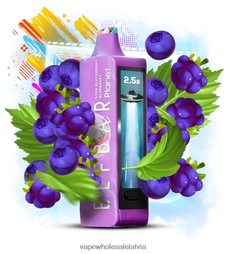 Electronic Cigarette Wholesale - skāba kazenes melleņu Elf Bar Planet 25 000 2FX6R822