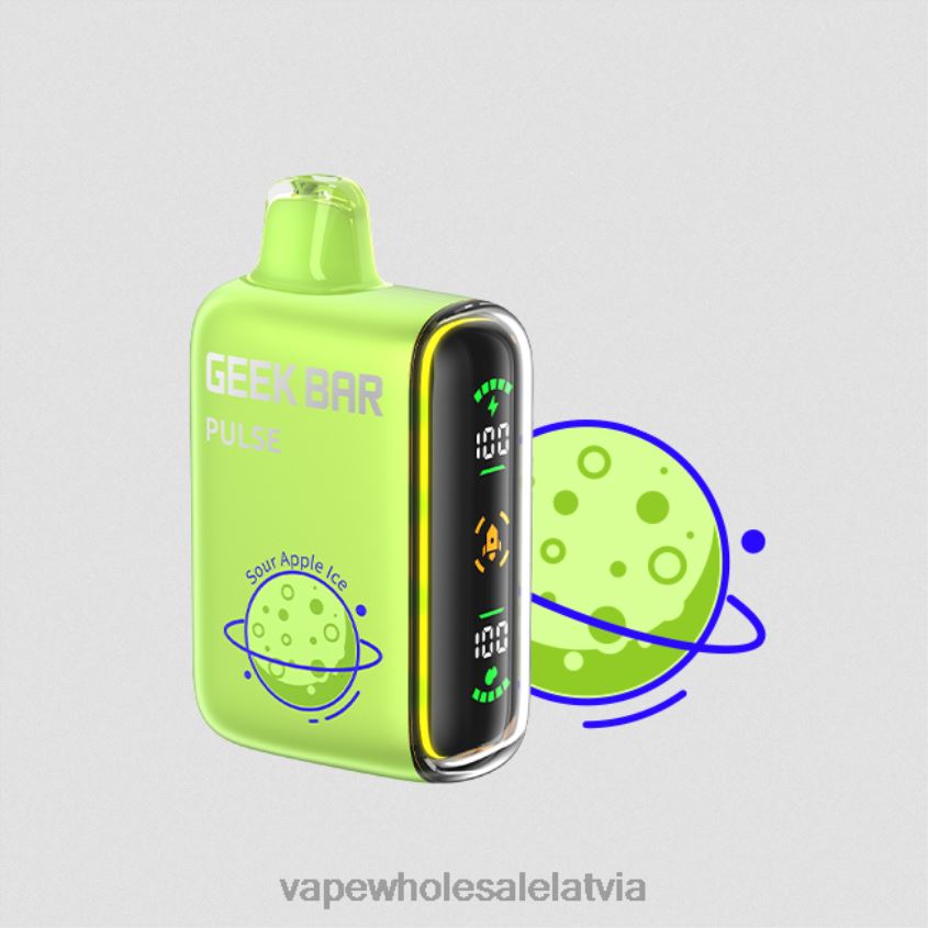 crystal elektroniskā cigarete 2666285 skābo ābolu ledus GEEK BAR Pulse planētas izdevums 7500 uzpūtienu/15000 dvesmu
