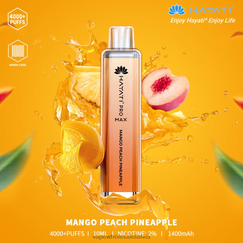 mango persiku ananāss