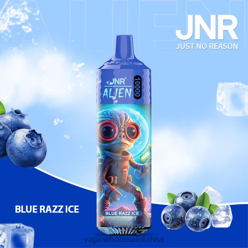 crystal elektroniskā cigarete 26662635 zils razz ledus JNR ALIEN