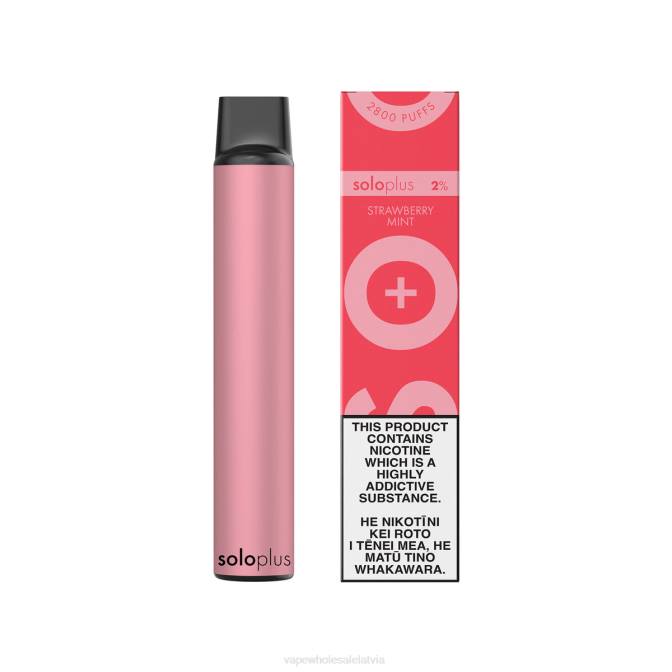 E Cigarette Wholesale - Solo Plus vienreizējās lietošanas vape zemeņu piparmētra 4F0H26