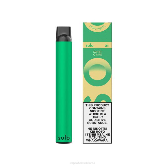 Vape Wholesale Latvia - Solo vienreizējās lietošanas vape paradīzes kolekcija saldā vīnoga 4F0H20