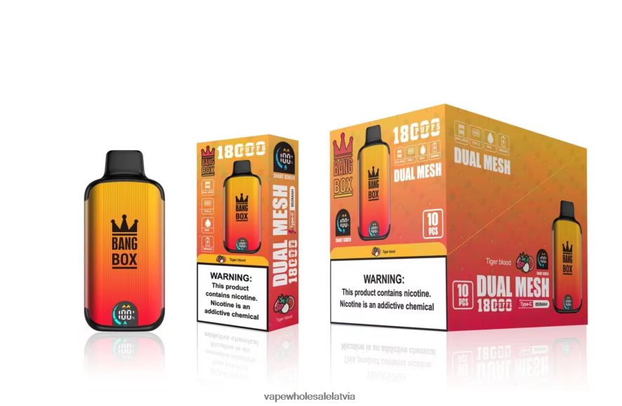 Electronic Cigarette Wholesale Price - Bang Box 18000 uzpūtienu tīģera asinis 862V0894