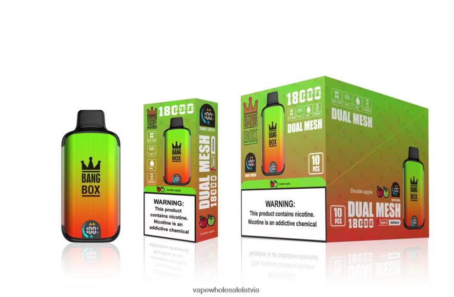 Electronic Cigarette Wholesale Supplier - Bang Box 18000 uzpūtienu dubultais ābols 862V0893