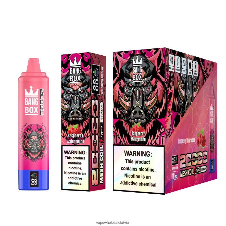 Electronic Cigarette Wholesalers Europe - Bang Box 20 000 aveņu arbūzs 862V0853