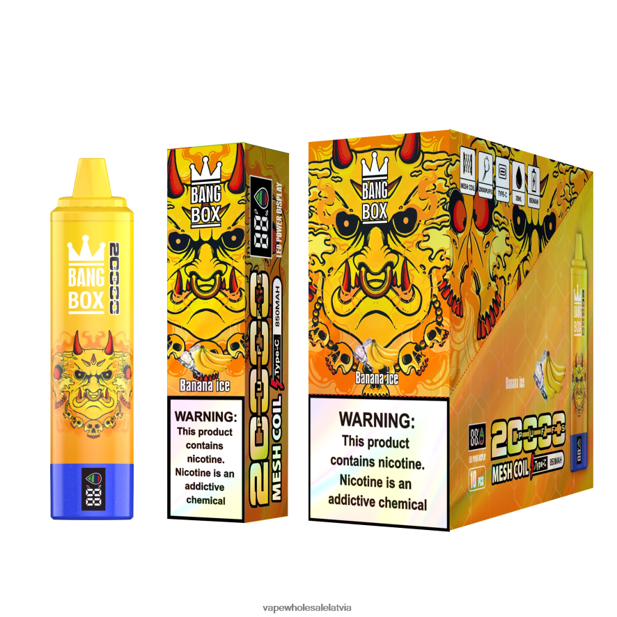 Elektroniskā Cigarete Salt - Bang Box 20 000 banānu ledus 862V0857