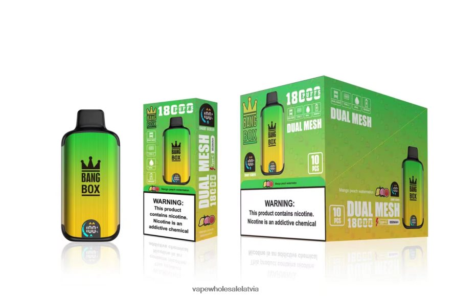 Vape Wholesale Supplier - Bang Box 18000 uzpūtienu mango persiku arbūzs 862V0889