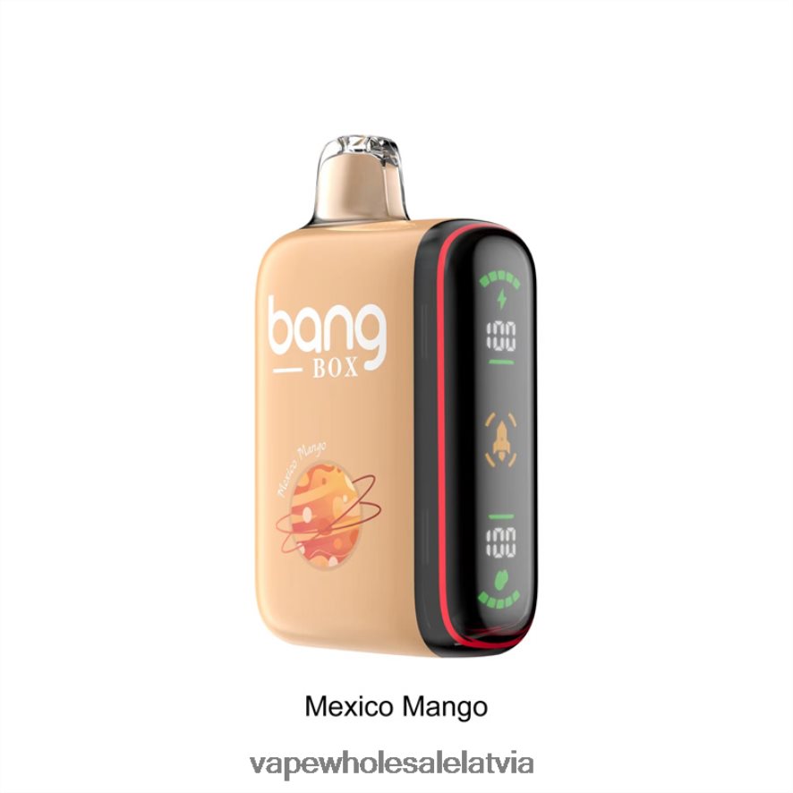 Vienreizējās Lietošanas Vape - Bang Box 9000-18000 uzpūtienu viedais jaudas displejs meksikāņu mango 862V0831