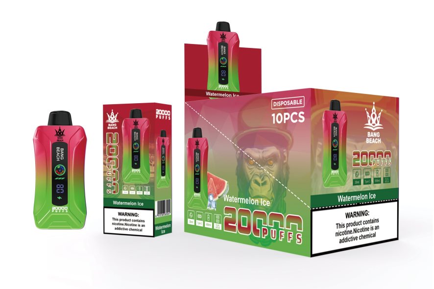 Vape Wholesale Latvia - Bang Beach 20 000 uzpūtienu viedā ekrāna vape arbūzu ledus 862V087