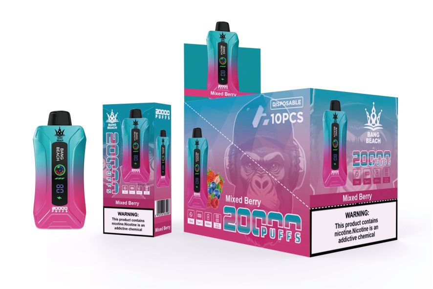 Vienreizējās Lietošanas Vape - Bang Beach 20 000 uzpūtienu viedā ekrāna vape jaukta oga 862V085