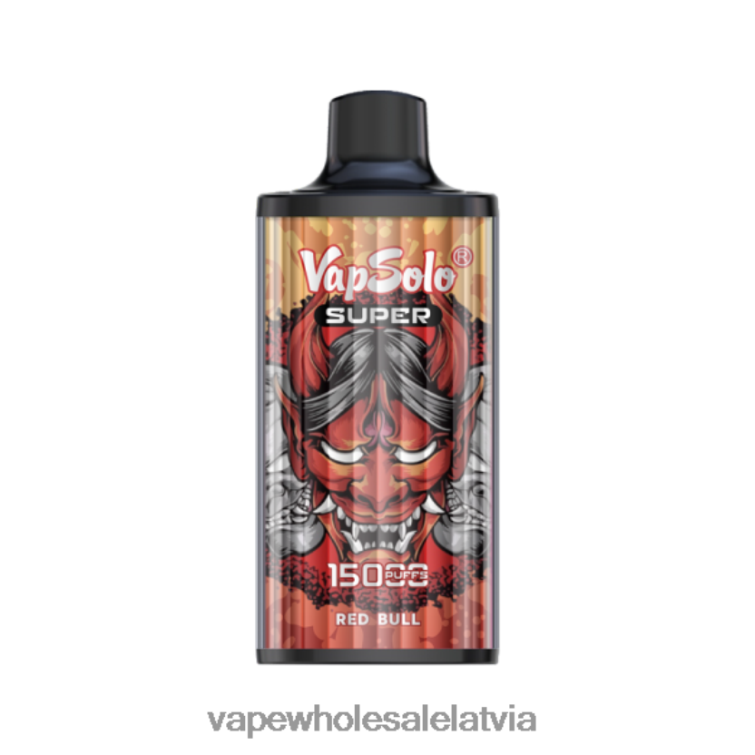 Elektroniskā Cigarete Kubik - Vapsolo SUPER vienreizējās lietošanas vape sarkanais bullis ZLD8PH114