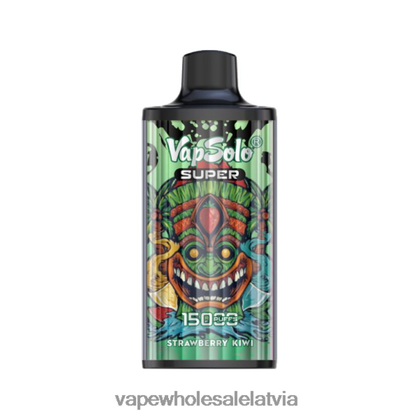 Vienreizējās Lietošanas Vape - Vapsolo SUPER vienreizējās lietošanas vape zemeņu kivi ZLD8PH117