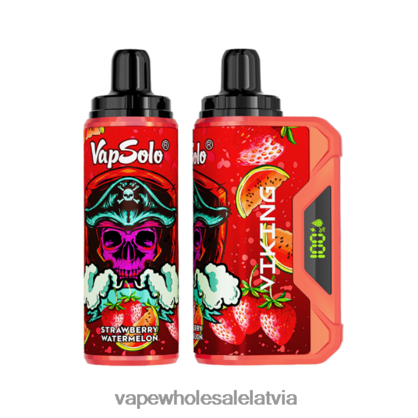 E Cigarette Wholesale - Vapsolo VIKING vienreizējās lietošanas vape zemeņu arbūzs ZLD8PH140