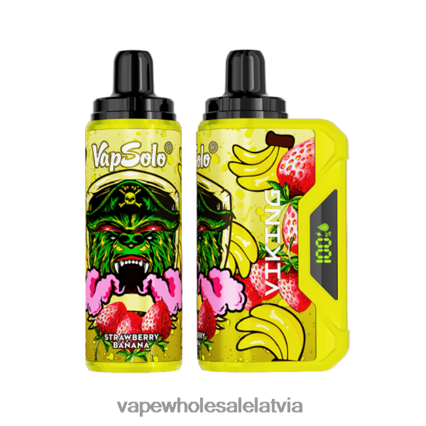 Electronic Cigarette Wholesale Price - Vapsolo VIKING vienreizējās lietošanas vape zemeņu banāns ZLD8PH137