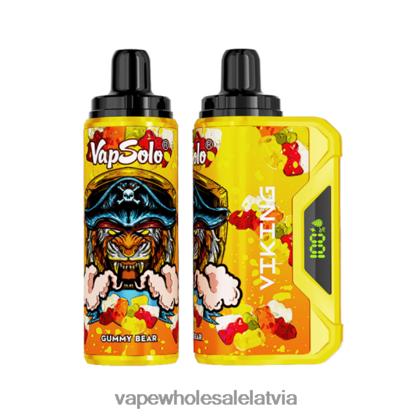 Vape Wholesale Latvia - Vapsolo VIKING vienreizējās lietošanas vape gumijas lācis ZLD8PH133
