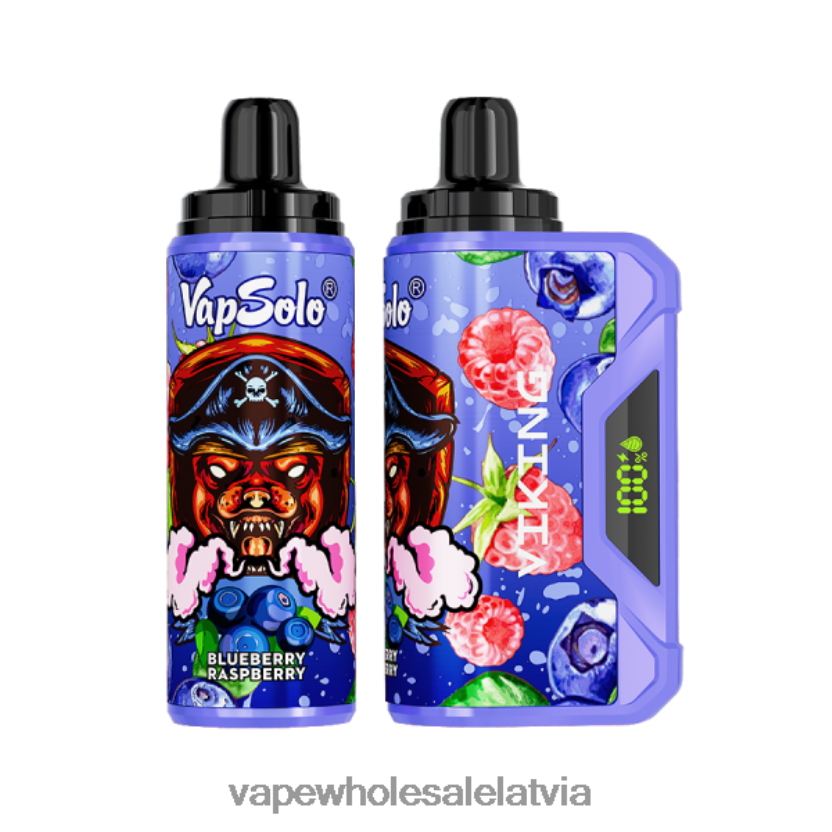 Vape Wholesale Supplier - Vapsolo VIKING vienreizējās lietošanas vape melleņu avenes ZLD8PH132
