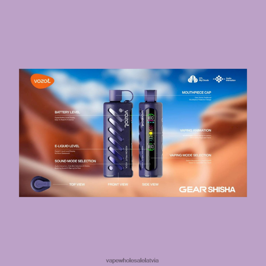 Elektroniskā Cigarete Cena - VOZOL rīks Shisha 25000 multi 28TVPF1